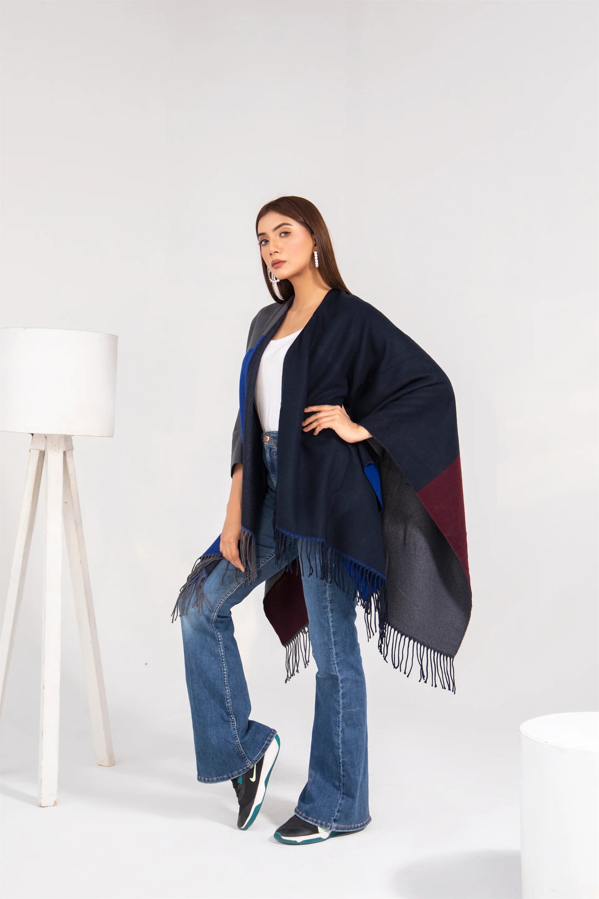 Manahils Premium Woolen Cape Shawl 10
