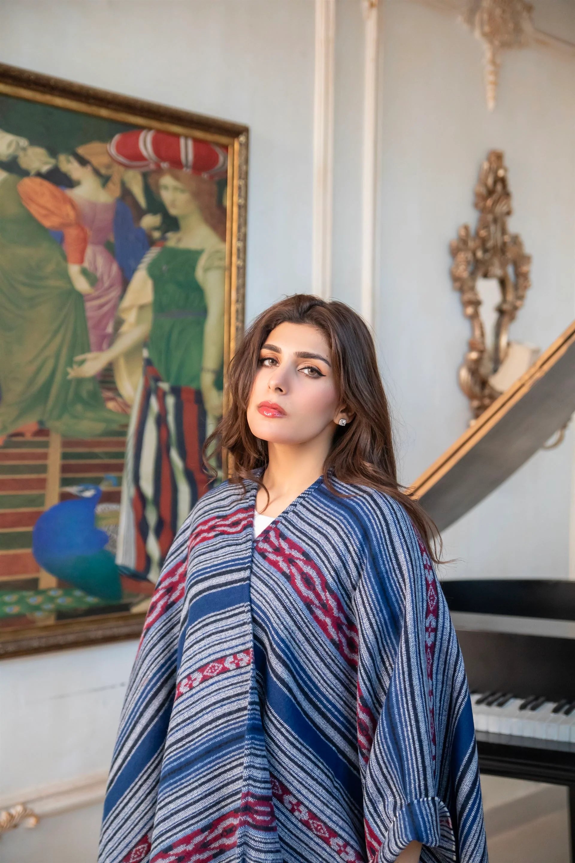 Manahils Premium Woolen Cape Shawl 23