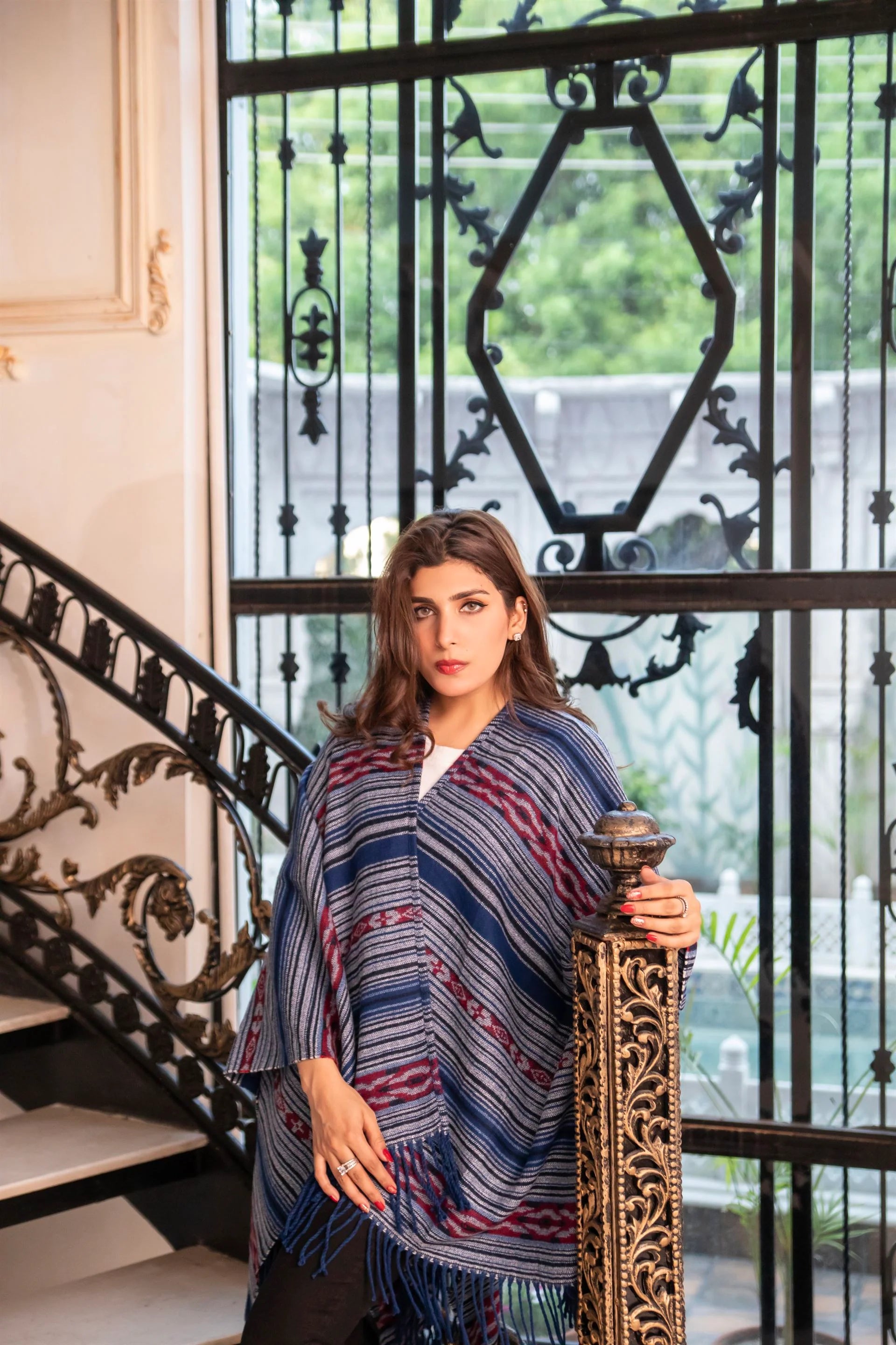 Manahils Premium Woolen Cape Shawl 23