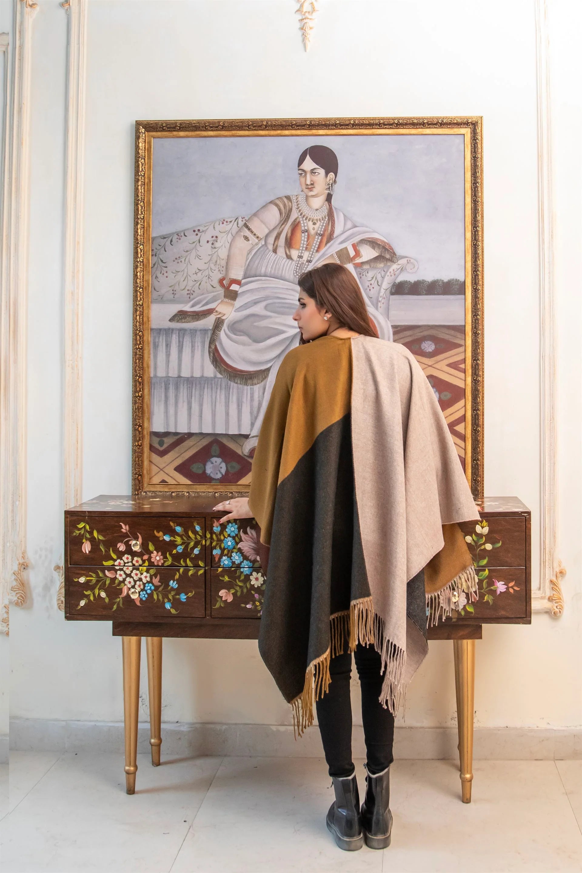 Manahils Premium Woolen Cape Shawl 22