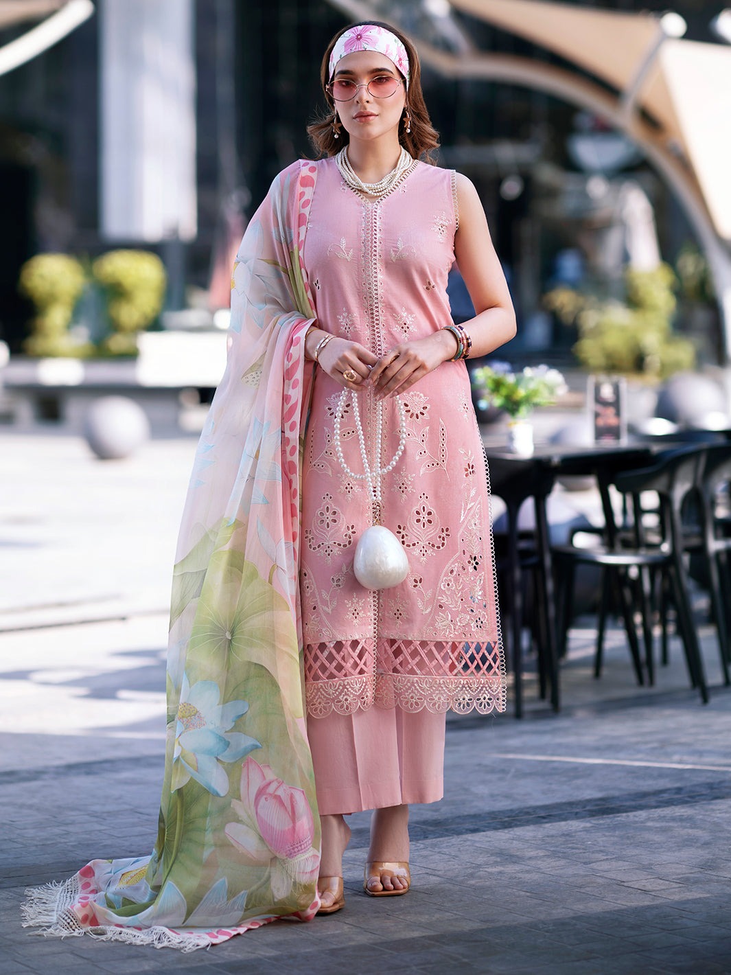 BW - 008 Broadway By Mahnur | 3 PC  Lawn 26