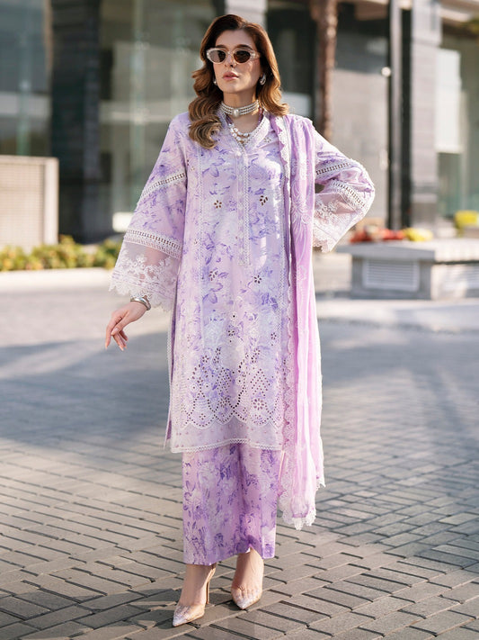 BW - 009 Broadway By Mahnur | 3 PC  Lawn 26