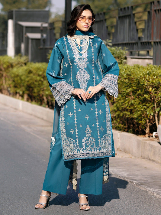 BW - 010 Broadway By Mahnur | 3 PC  Lawn 26