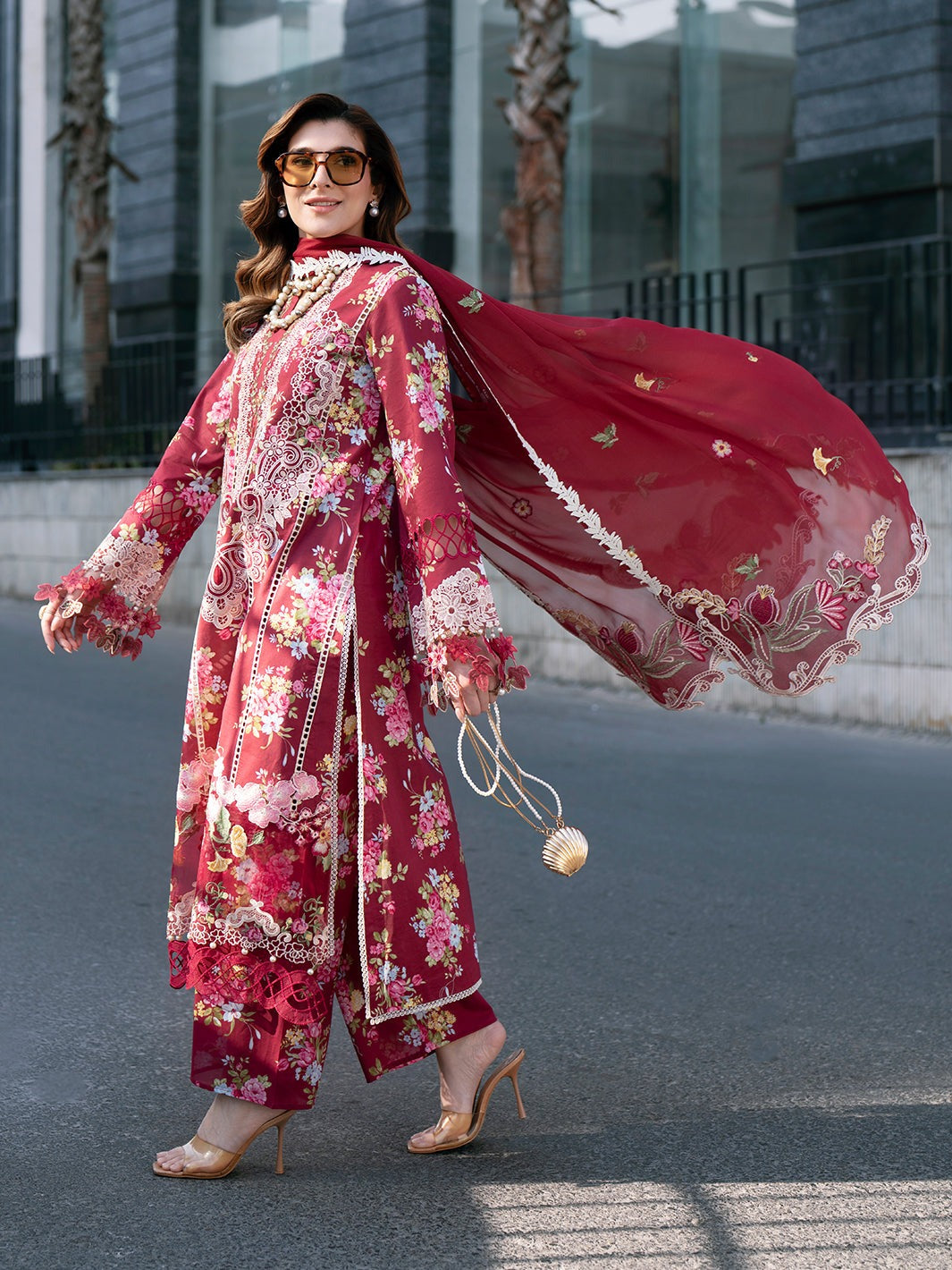 BW - 011 Broadway By Mahnur | 3 PC  Lawn 26