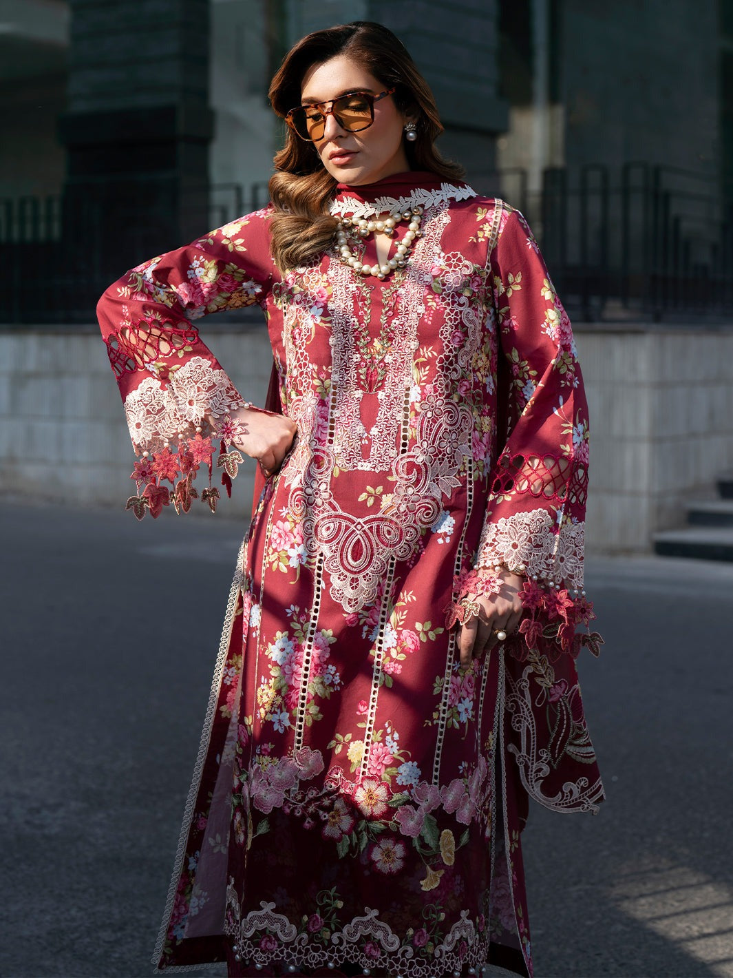 BW - 011 Broadway By Mahnur | 3 PC  Lawn 26