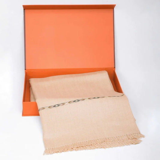 Dynasty Premium Mens Pure Wool Lux Woolen Shawl