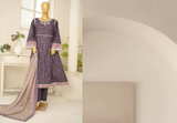3 Piece Embroidred Stitched Lawn Frock with Trouser & Dupatta | BS-03