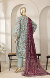 Bin Saeed 3 Piece Embroidered Lawn Shirt with Trouser & Embroidered Dupatta | 02