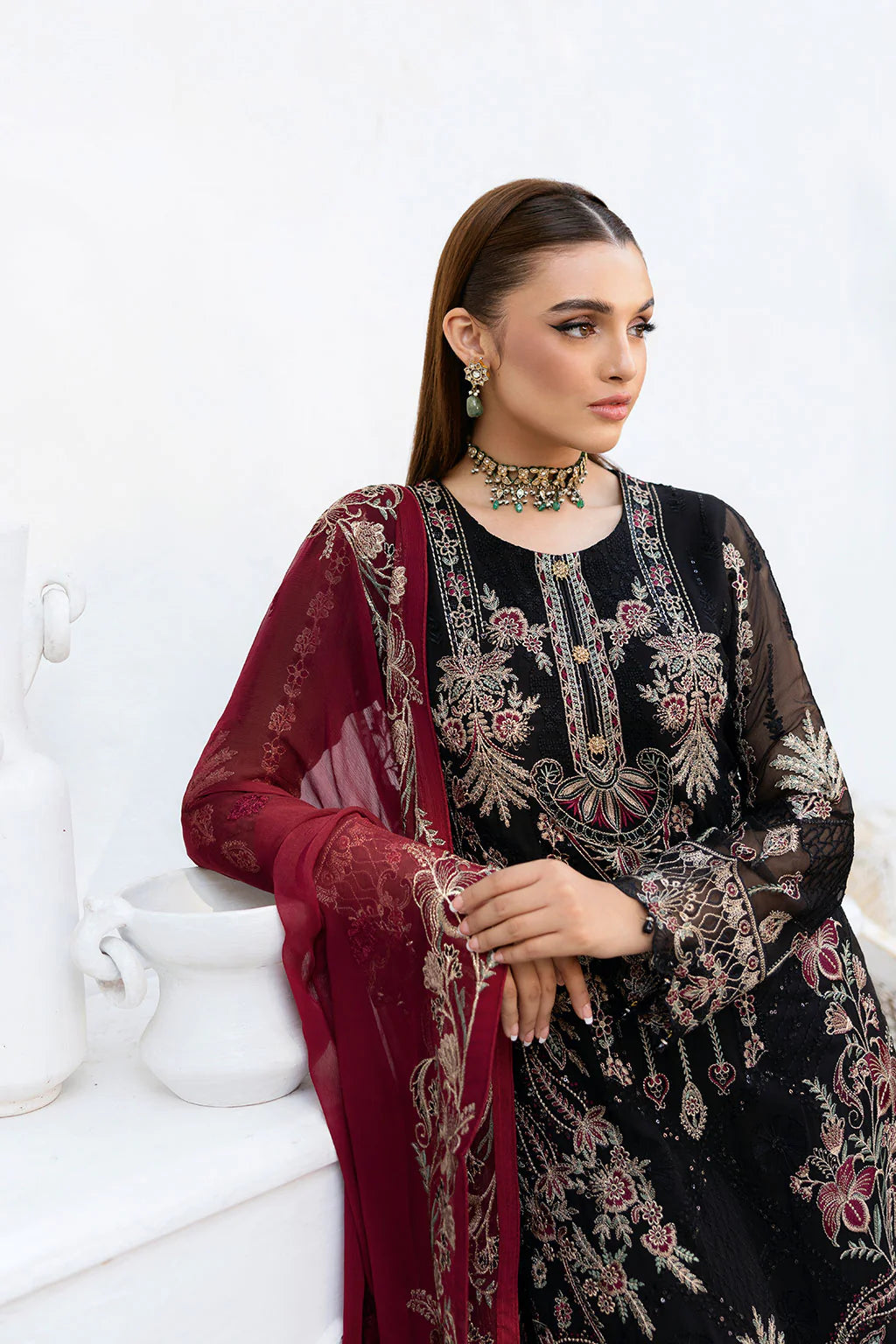 A-1008 | Ramsha Chevron Chiffon Collection Vol 10