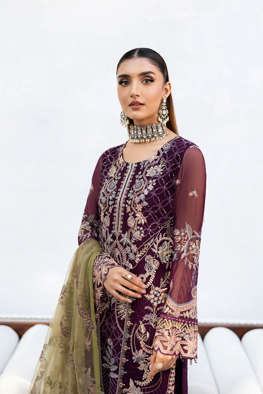 A-1002 | Ramsha Chevron Chiffon Collection Vol 10
