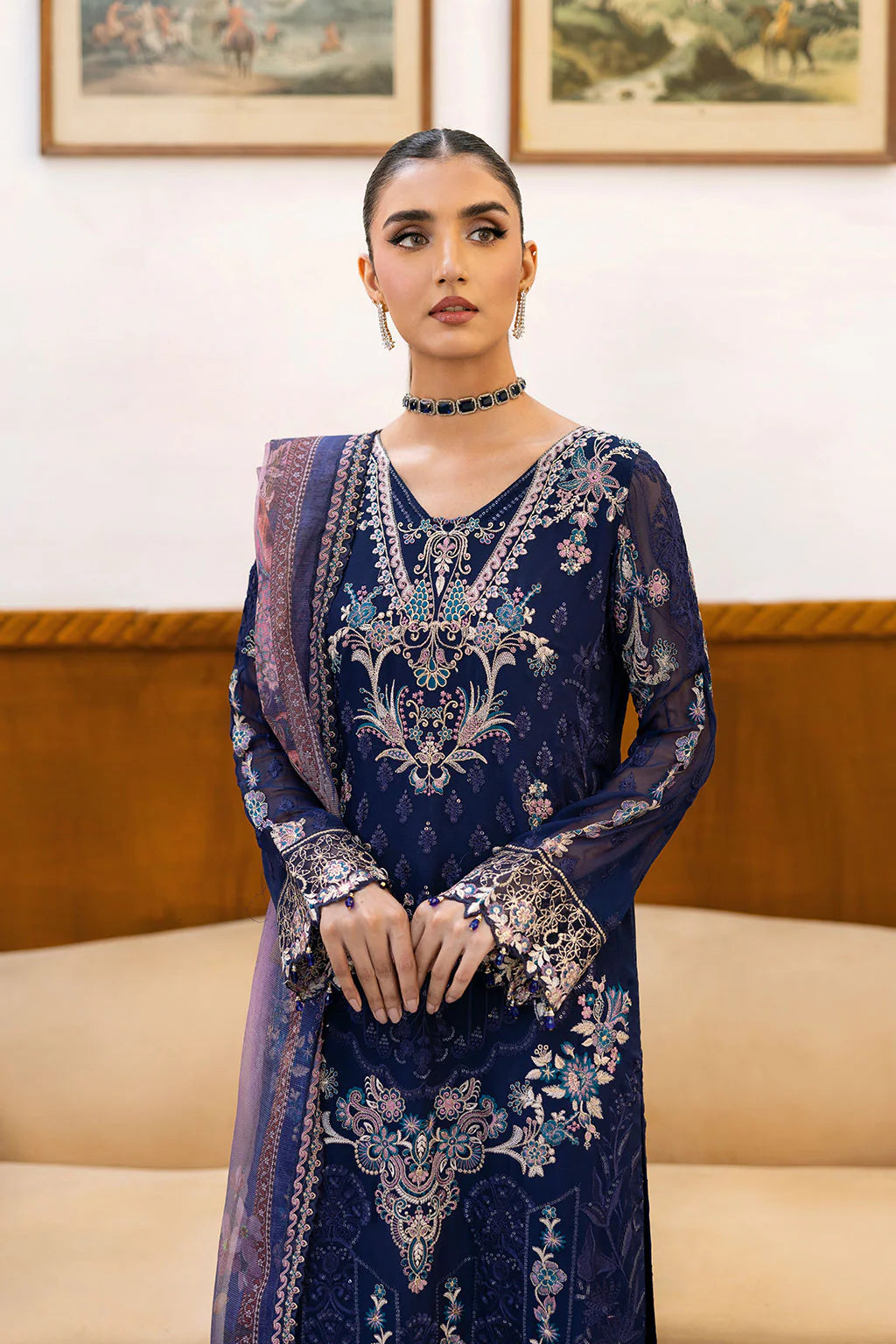 A-1012 | Ramsha Chevron Chiffon Collection Vol 10