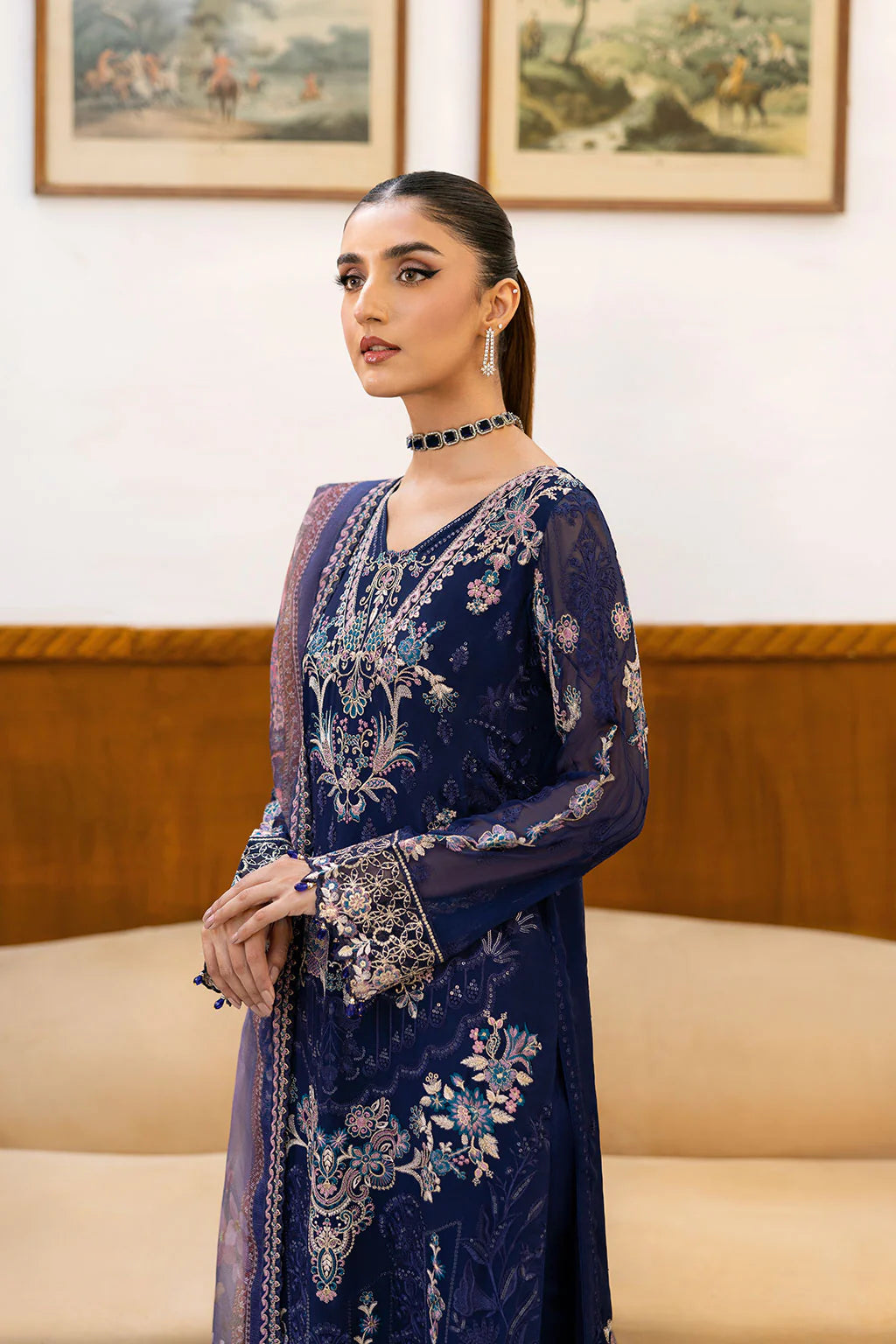 A-1012 | Ramsha Chevron Chiffon Collection Vol 10