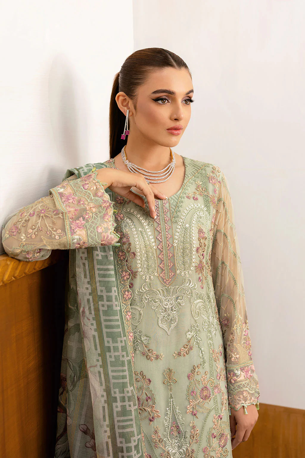 A-1003 | Ramsha Chevron Chiffon Collection Vol 10
