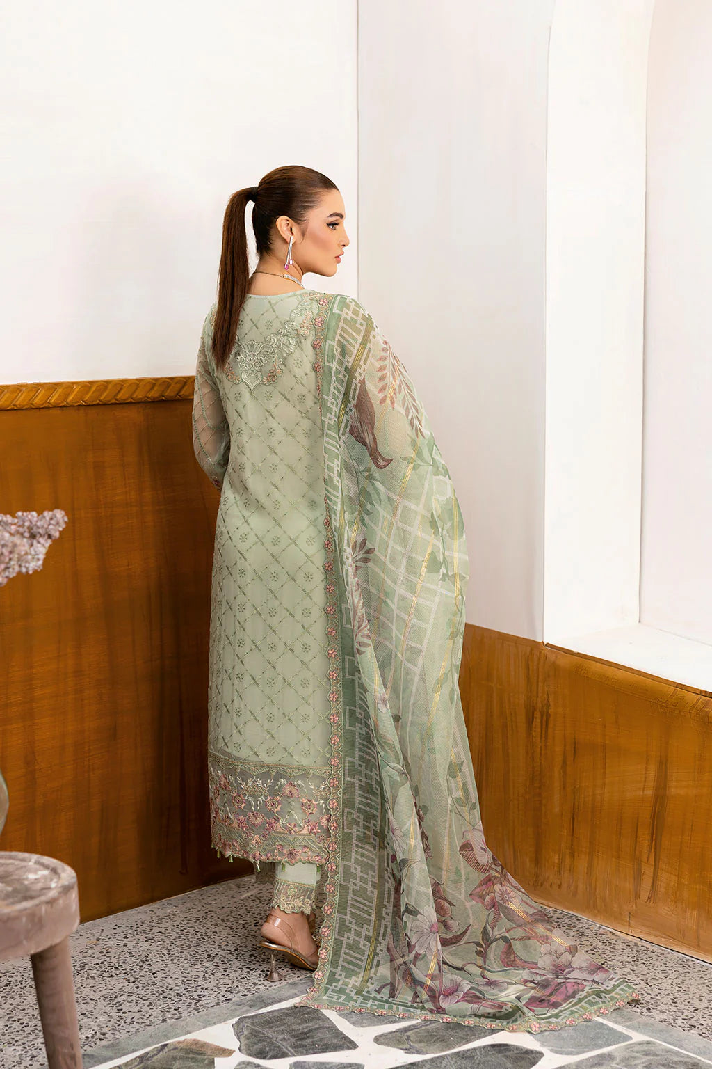 A-1003 | Ramsha Chevron Chiffon Collection Vol 10