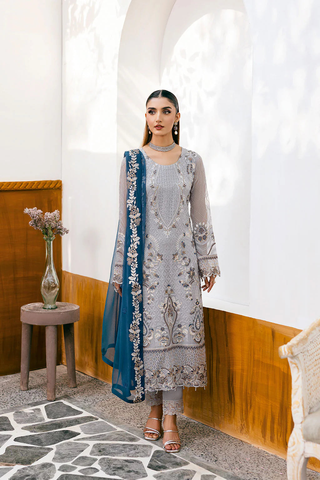 A-1001 | Ramsha Chevron Chiffon Collection Vol 10
