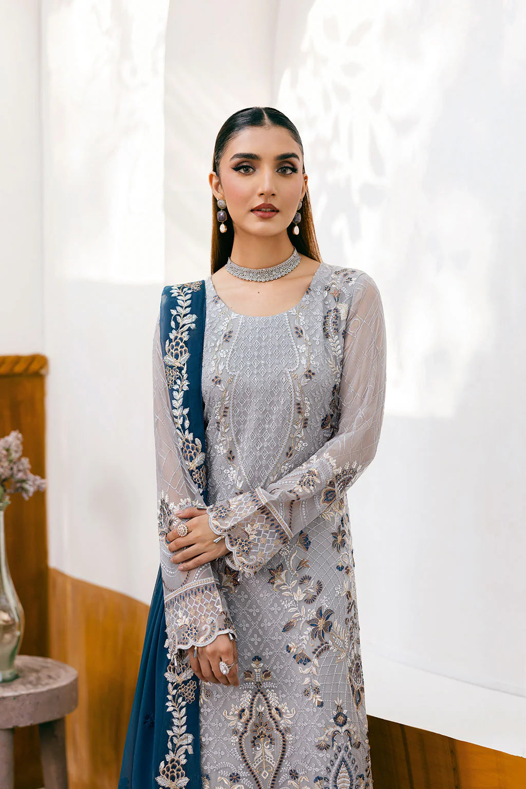 A-1001 | Ramsha Chevron Chiffon Collection Vol 10