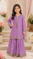 Premium Girls' Sharara Sets 2Pc | Elegant Ethnic Party Wear for Kids (size 22 to 36)