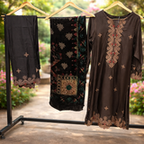 Sadabahar Luxe Embroidered 3-Piece stitched Suit