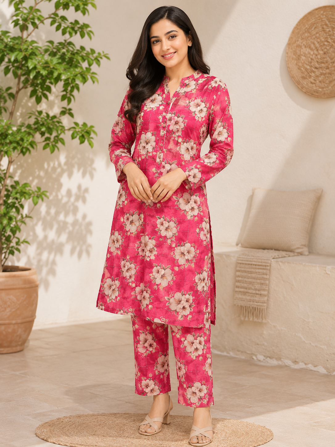 Women’s 2 Piece Stitch Lawn Suit – Casual & Summer Wear | 07