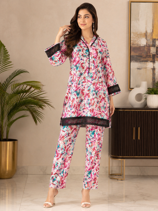 Women’s 2 Piece Stitch Stitch Lawn Suit – Casual & Summer Wear | 03