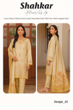 Shahkar Luxury Winter Collection – Cream Embroidered 3-Piece Suit (Design 01)