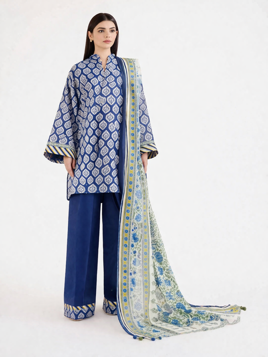 DESIGN 10 | Sapphire Day to Day Printed Lawn 3 Piece Suit