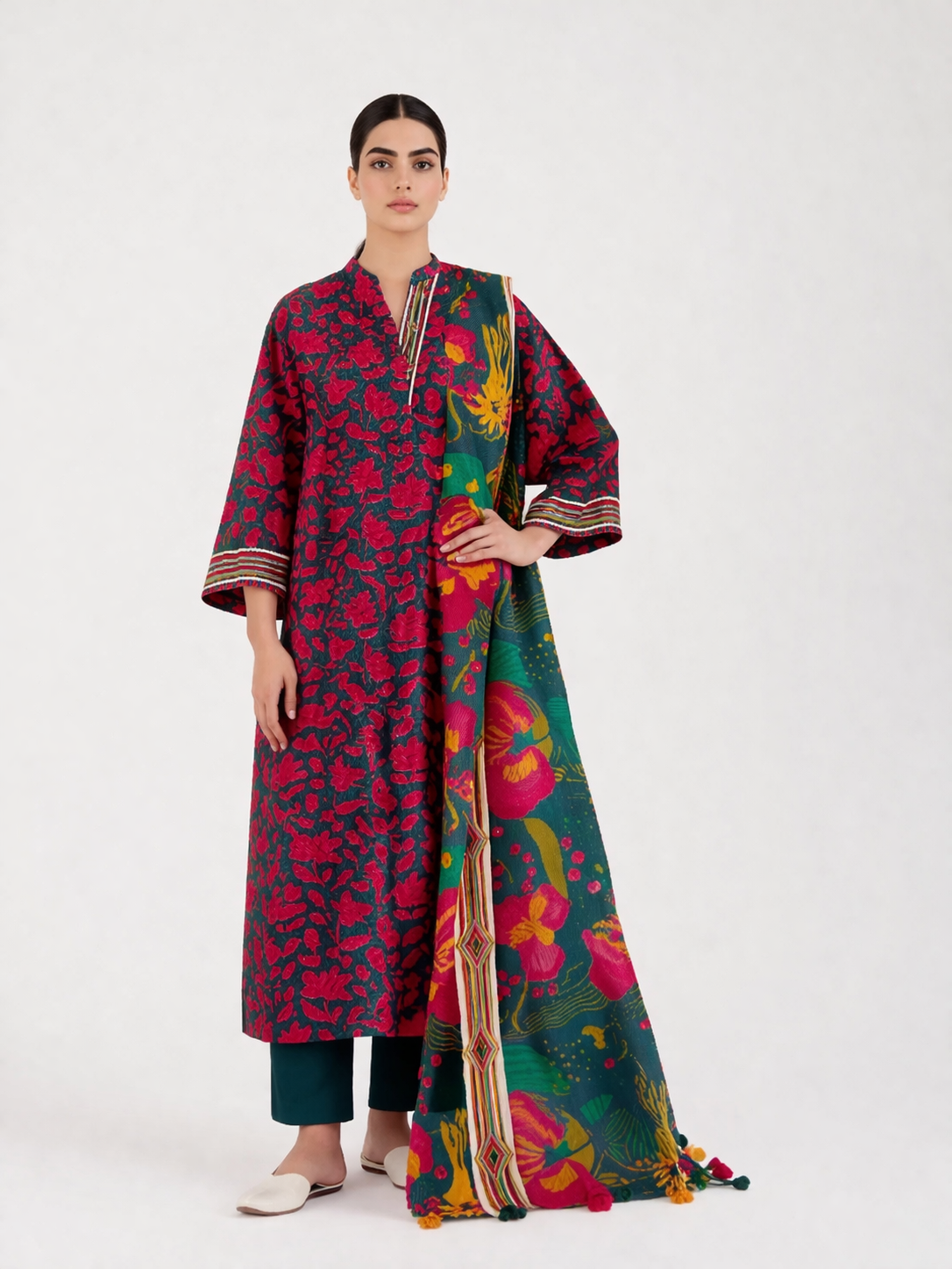 DESIGN 08 | Sapphire Day to Day Printed Lawn 3 Piece Suit