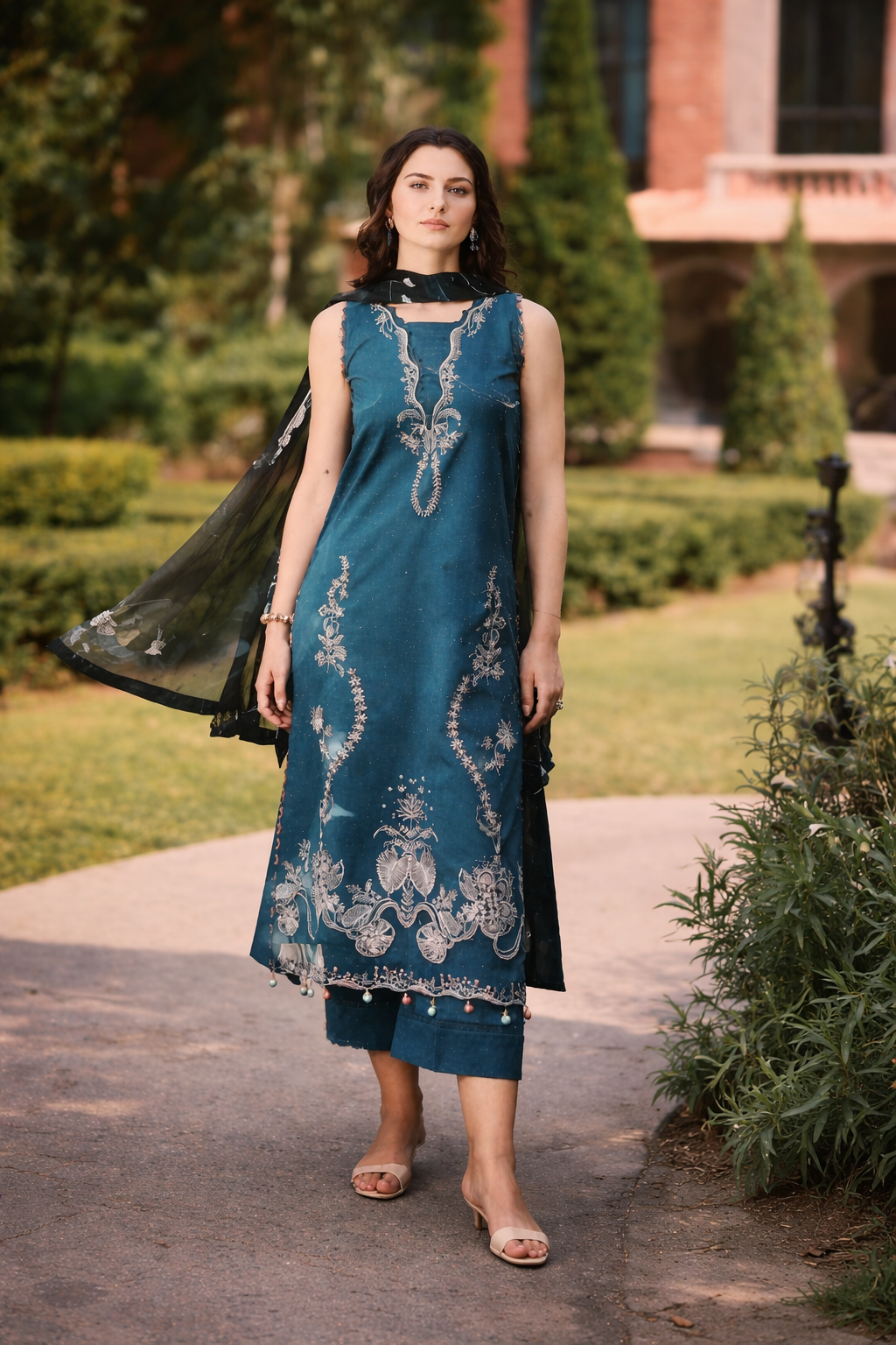 CRYSTALLINE - Luxury - Rang Rasiya Raaya | Embroidered 3 Piece Unstitched Lawn Suit