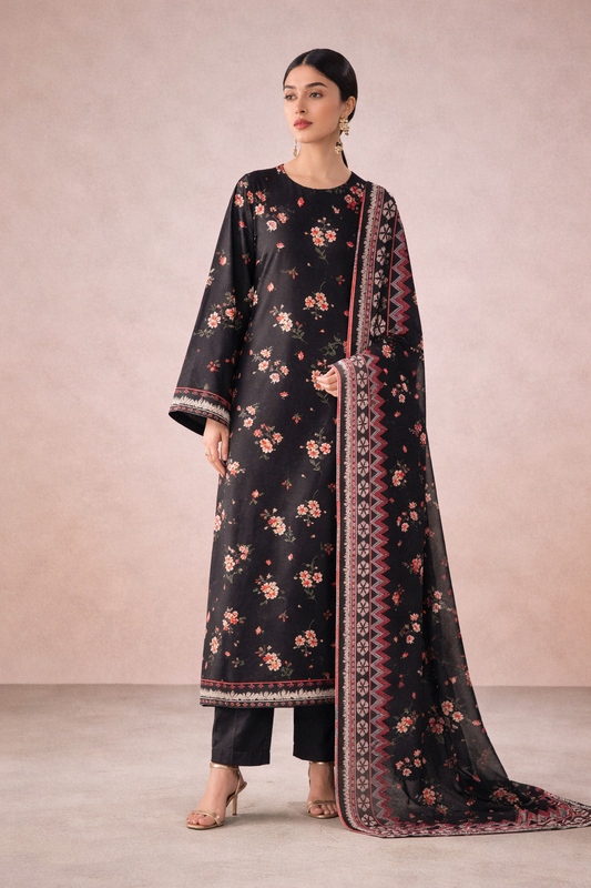 Design 11 | Fiza Noor Modern Muse V-3 Printed Lawn 3 Piece Suit