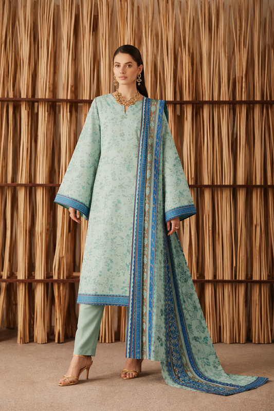 Design 05 | Fiza Noor Modern Muse V-3 Printed Lawn 3 Piece Suit