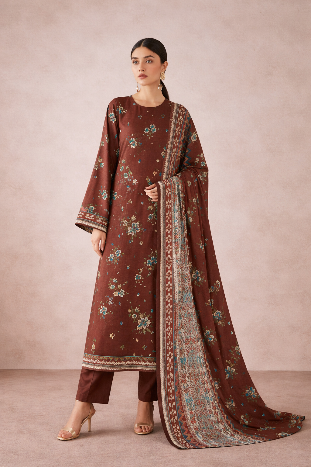 Design 07 | Fiza Noor Modern Muse V-3 Printed Lawn 3 Piece Suit