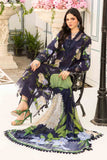 3 Piece Unstitched Embroidered Lawn Suit | MPT-2602-B - MARIA.B
