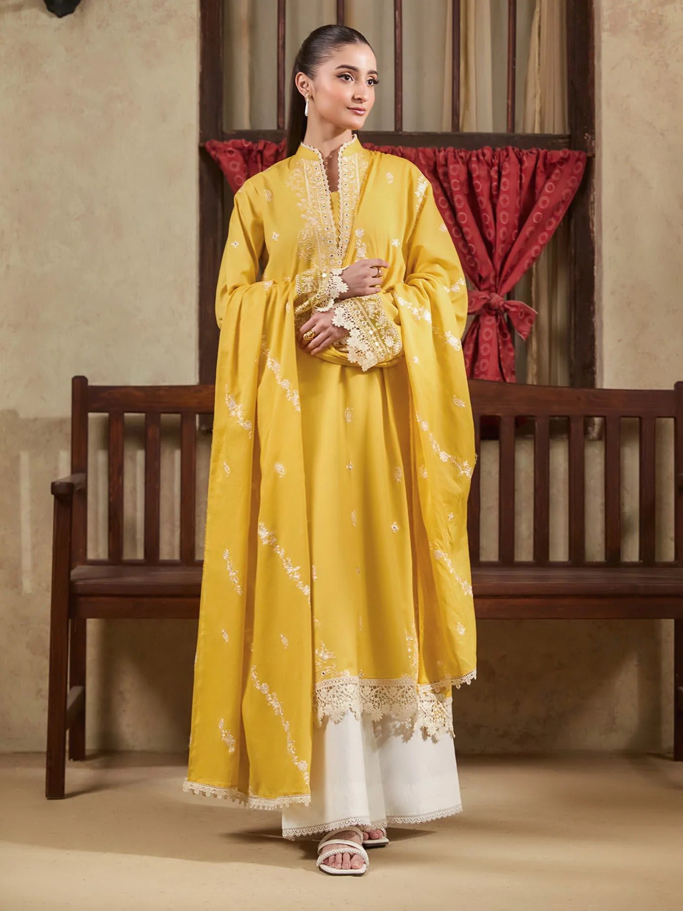 D-02 | Raha by RajBari Premium Summer Embroidered Lawn Unstitched 3Pc Suit