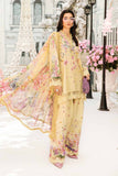 3 Piece Unstitched Embroidered Lawn Suit | MPT-2603-A - MARIA.B