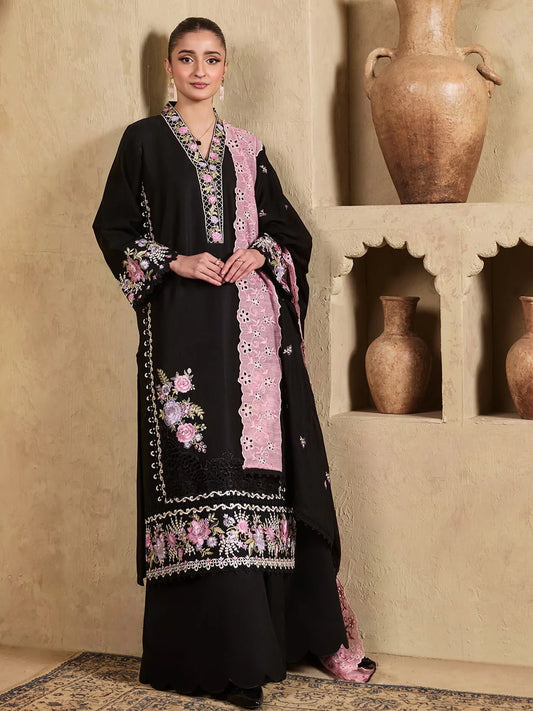 D-03 | Raha by RajBari Premium Summer Embroidered Lawn Unstitched 3Pc Suit