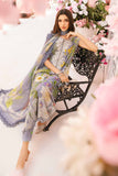 3 Piece Unstitched Embroidered Lawn Suit | MPT-2604-A - MARIA.B