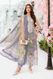 3 Piece Unstitched Embroidered Lawn Suit | MPT-2604-A - MARIA.B