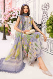 3 Piece Unstitched Embroidered Lawn Suit | MPT-2604-A - MARIA.B