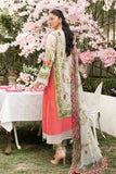 3 Piece Unstitched Embroidered Lawn Suit | MPT-2605-A - MARIA.B