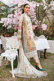 3 Piece Unstitched Embroidered Lawn Suit | MPT-2605-B - MARIA.B