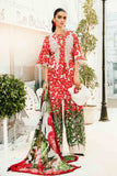 3 Piece Unstitched Embroidered Lawn Suit | MPT-2606-B - MARIA.B
