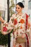 3 Piece Unstitched Embroidered Lawn Suit | MPT-2607-A - MARIA.B