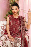 3 Piece Unstitched Embroidered Lawn Suit | MPT-2608-A - MARIA.B