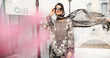 3 Piece Unstitched Embroidered Lawn Suit | MPT-2608-B - MARIA.B