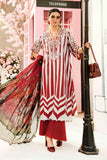 3 Piece Unstitched Embroidered Lawn Suit | MPT-2609-A - MARIA.B