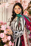 3 Piece Unstitched Embroidered Lawn Suit | MPT-2609-B - MARIA.B