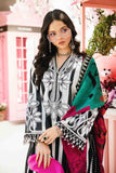 3 Piece Unstitched Embroidered Lawn Suit | MPT-2609-B - MARIA.B