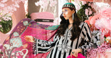 3 Piece Unstitched Embroidered Lawn Suit | MPT-2609-B - MARIA.B
