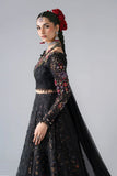 3 Piece Unstitched Embroidered Organza MARIA B MBROIDERED Suit | D-1