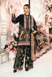3 Piece Unstitched Embroidered Lawn Suit | MPT-2610-B - MARIA.B